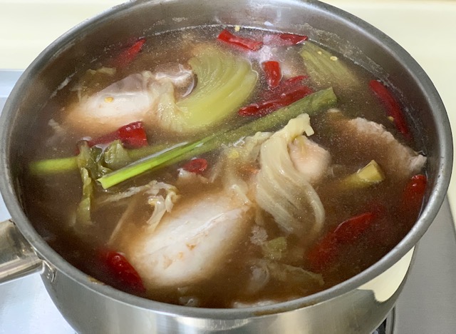 how to cook Kiam Chye Boay ( Nyonya Mustard Greens Stew)