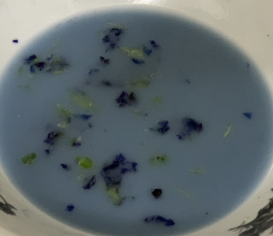 Kueh salat nyonya kueh butterfly blue pea in coconut milk